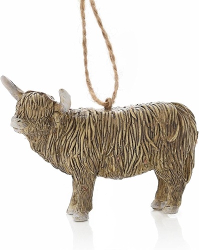 Country Christmas Highland Cow Hanging Decoration Christmas Tree Ornament